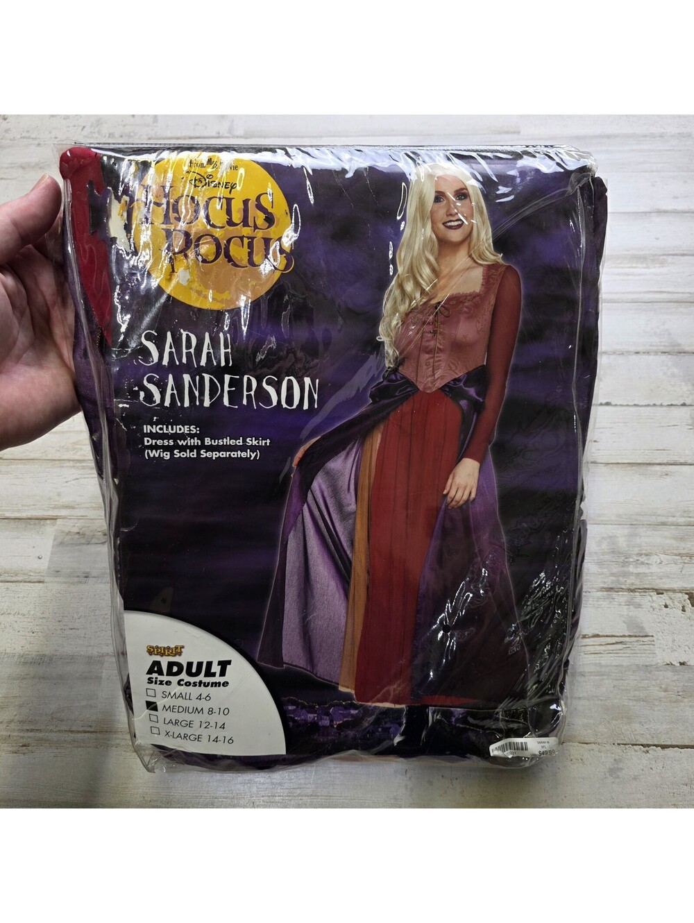 Disney Women’s Hocus Pocus Sarah Sanderson Halloween Costume Witch Dress MED